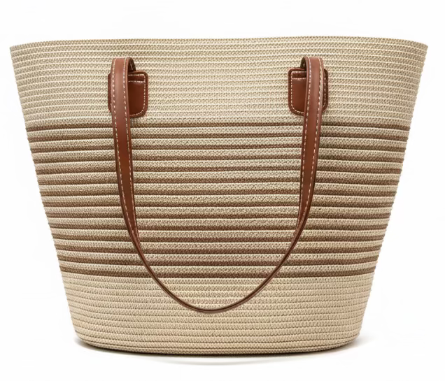 TGM Shopping Bag geweven stro