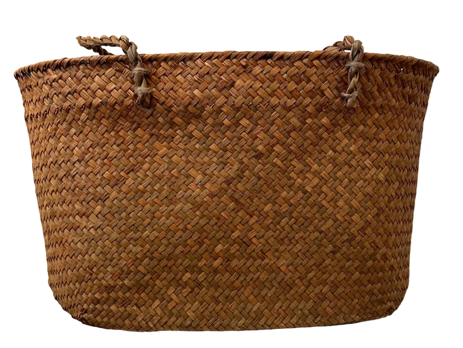 TGM Shoppingbag handmade gevlochten riet